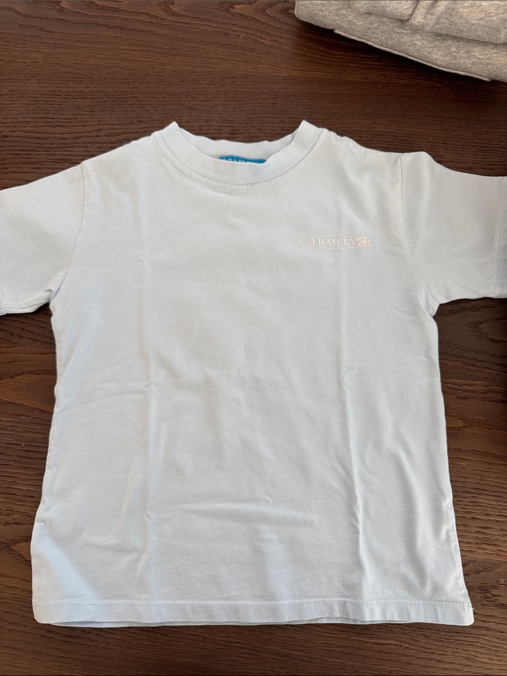 Kids Baby Blue Short Sleeve Crewneck Tee — Bralyz